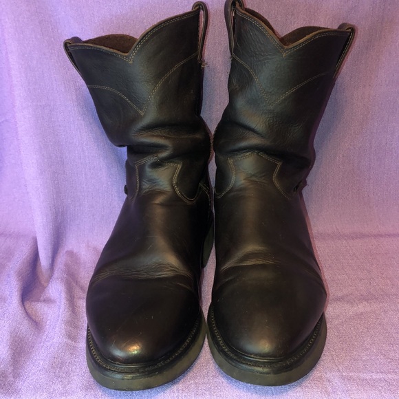 Used Men’s Justin Double Comfort Work Boots In Briar Pitstop 4761 Size 13D - Picture 3 of 13
